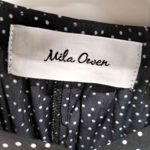 ミラオーウェン Mila Owen ドット フレアワンピース レディース ONE SIZE