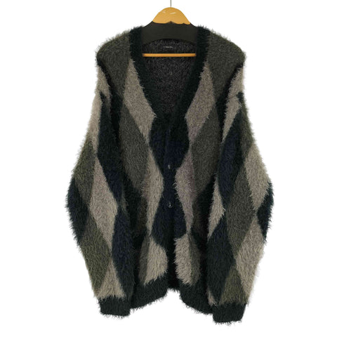 N NUMBER FEATHERY YARN ARGYLE JACQYARD KNIT CARDIGAN メンズ 4