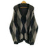 N NUMBER FEATHERY YARN ARGYLE JACQYARD KNIT CARDIGAN メンズ 4