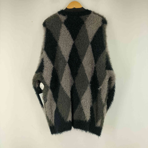 N NUMBER FEATHERY YARN ARGYLE JACQYARD KNIT CARDIGAN メンズ 4