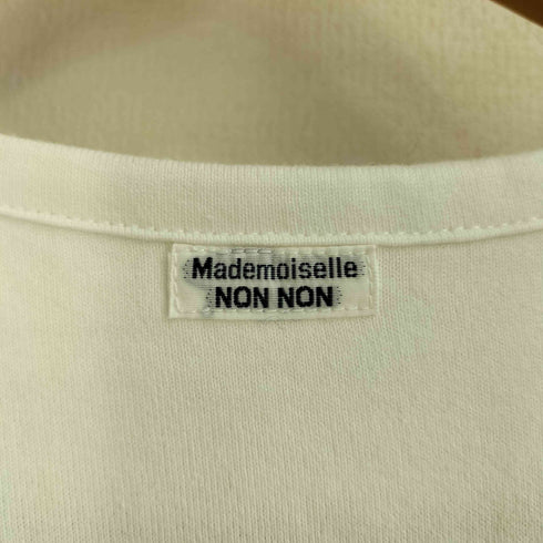 マドモアゼルノンノン mademoiselle NON NON ガス焼き天竺 マルシェベアプリントTシャツ レディース ONE SIZE