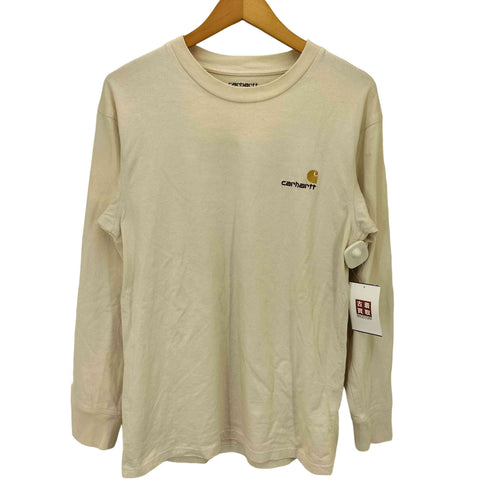 カーハートワークインプログレス Carhartt WIP ロゴ 刺繍 クルーネック L/S Tシャツ メンズ import:XS