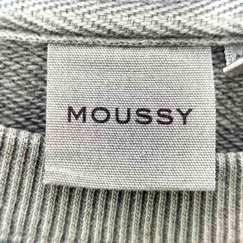 マウジー moussy 24AW RHINESTONE MOUSSY クロップド プルオーバー レディース FREE