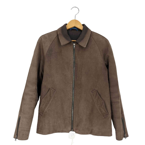 ポールスミスロンドン Paul Smith LONDON ダブルジップ ラグラン ヌバック ホースレザー ジャケット メンズ import:M