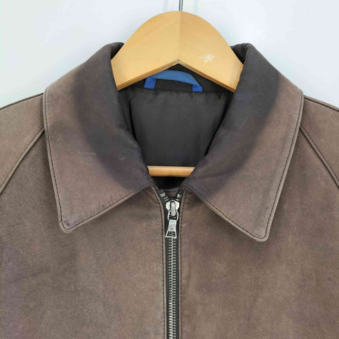 ポールスミスロンドン Paul Smith LONDON ダブルジップ ラグラン ヌバック ホースレザー ジャケット メンズ import:M