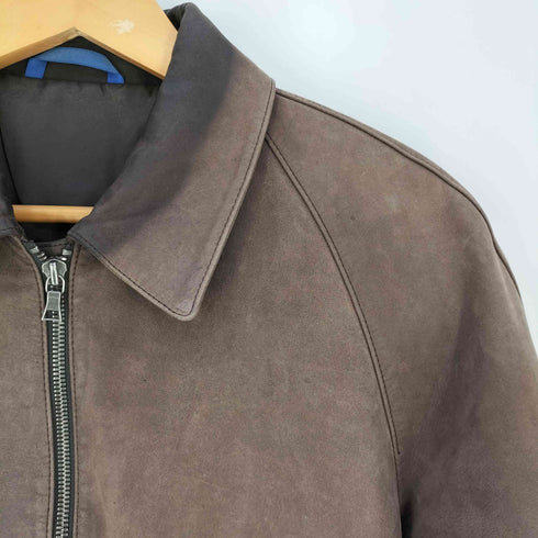 ポールスミスロンドン Paul Smith LONDON ダブルジップ ラグラン ヌバック ホースレザー ジャケット メンズ import:M
