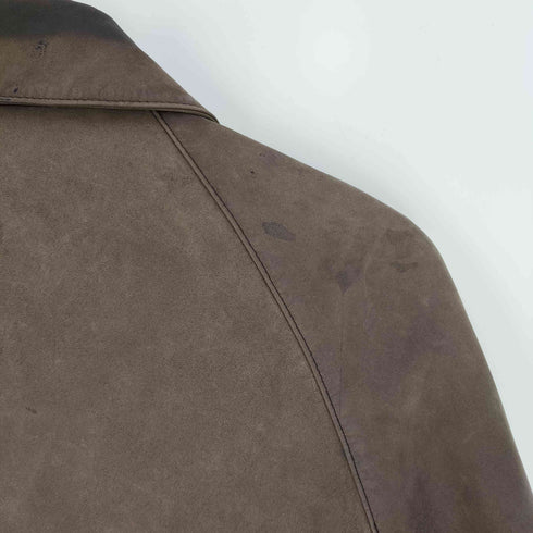 ポールスミスロンドン Paul Smith LONDON ダブルジップ ラグラン ヌバック ホースレザー ジャケット メンズ import:M