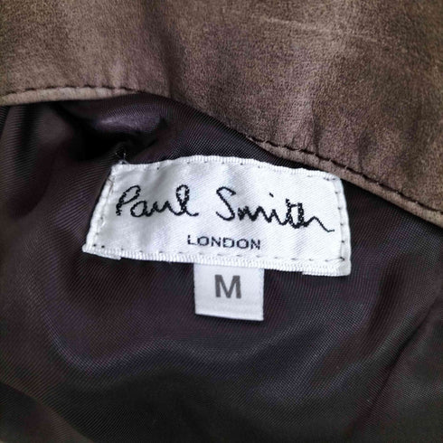 ポールスミスロンドン Paul Smith LONDON ダブルジップ ラグラン ヌバック ホースレザー ジャケット メンズ import:M