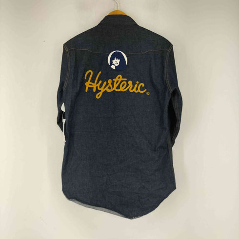 ヒステリックグラマー HYSTERIC GLAMOUR バックロゴ刺繍 ウエスタンデニムシャツ メンズ JPN:M