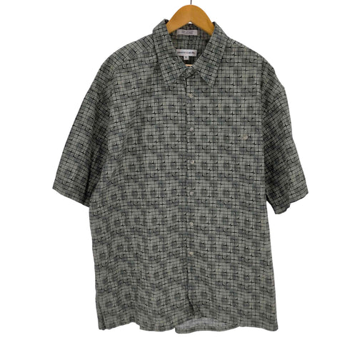 ピエールカルダン pierre cardin 総柄 襟芯 半袖シャツ メンズ JPN:XL