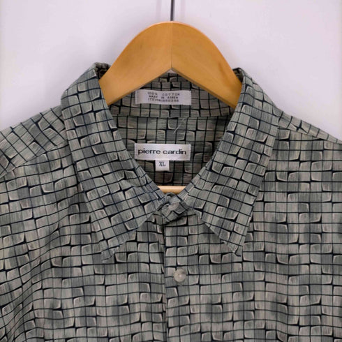 ピエールカルダン pierre cardin 総柄 襟芯 半袖シャツ メンズ JPN:XL