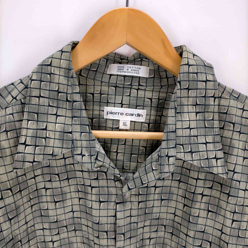 ピエールカルダン pierre cardin 総柄 襟芯 半袖シャツ メンズ JPN:XL