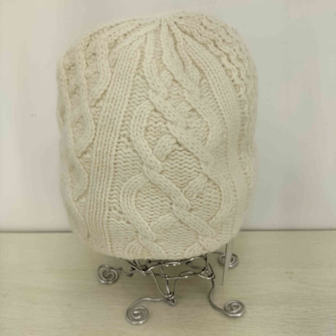 マチュアーハ mature ha. slant cutting knit cap aran レディース ONE SIZE