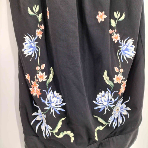 ヴィヴィアンタム VIVIENNE TAM 花 刺繍 チュニックワンピース ジャンパースカート レディース 0