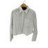 バナナリパブリック BANANA REPUBLIC ストライプ L/S リネンシャツ レディース JPN:M