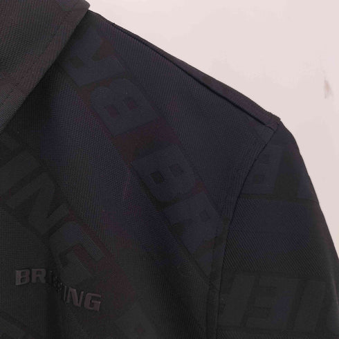ブリーフィング BRIEFING SH MS BIAS LOGO HALF ZIP SHIRT バイアスロゴ ハーフジップ メンズ JPN:M