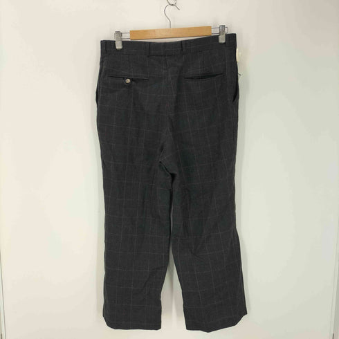 ランズエンド LANDS END TALON ZIP チェック柄スラックス メンズ