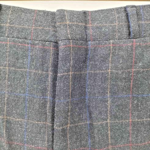 ランズエンド LANDS END TALON ZIP チェック柄スラックス メンズ