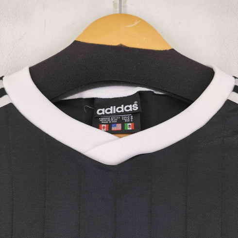 アディダス adidas 80S ロゴ刺繍 サイドライン ゲームシャツ メンズ JPN:L