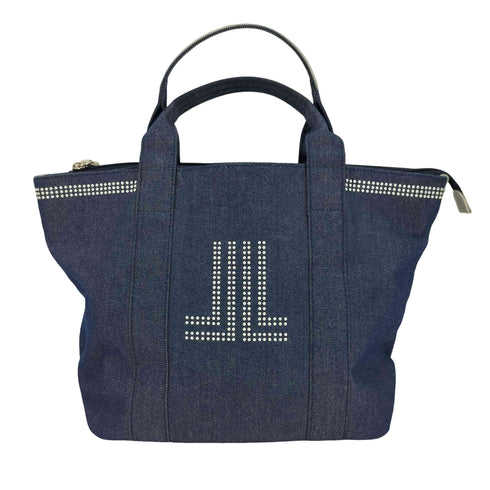 ランバンコレクション LANVIN COLLECTION SYLVIA シルヴィア ラインストーン デニムハンドバッグ レディース