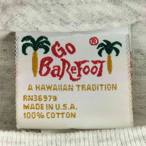 ゴーベアフット GO BareFoot MADE IN USA プリント S/S Tシャツ メンズ JPN:M