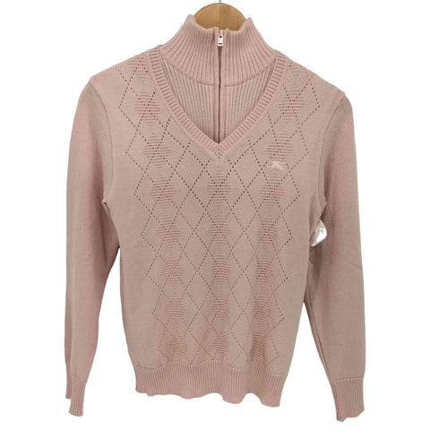 バーバリーゴルフ BURBERRY GOLF アーガイル Vネックニット アンサンブル レディース import:M