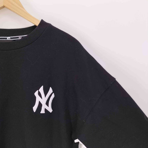 エムエルビー MLB ベースボール チーム ロゴ 刺繍 クルーネック スウェット メンズ import:L