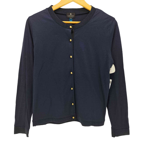 ランバンコレクション LANVIN COLLECTION シルク混 カーディガン レディース 40