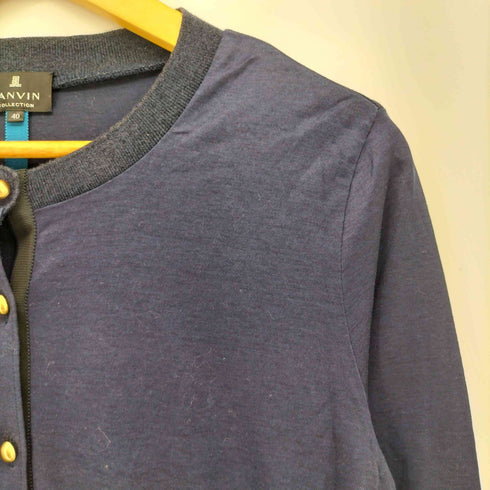 ランバンコレクション LANVIN COLLECTION シルク混 カーディガン レディース 40