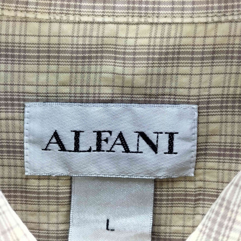 アルファニ ALFANI 韓国製 レギュラーカラーチェックシャツ メンズ import:L