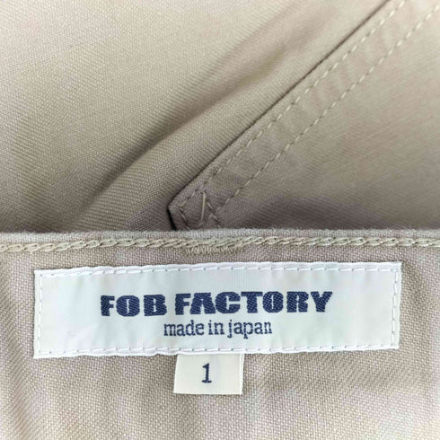 エフオービーファクトリー FOB FACTORY バックサテン ベイカーショーツ メンズ JPN:1