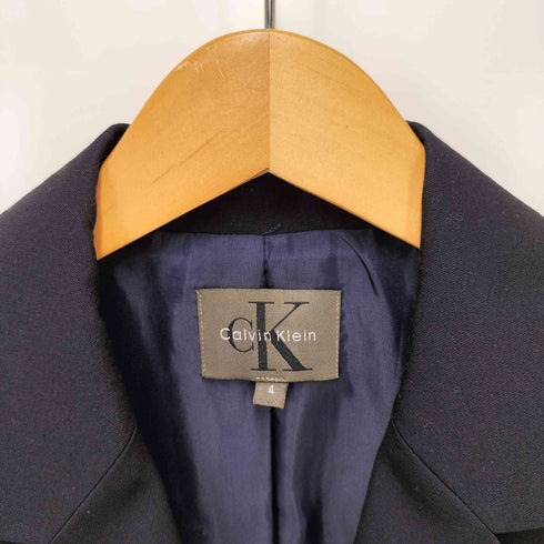 カルバンクライン CALVIN KLEIN 3B ウール テーラード ジャケット レディース US:4
