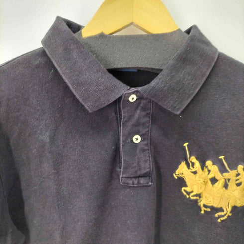 ポロバイラルフローレン Polo by RALPH LAUREN CUSTOM FIT フロント刺繍 S/S ポロシャツ メンズ import:M