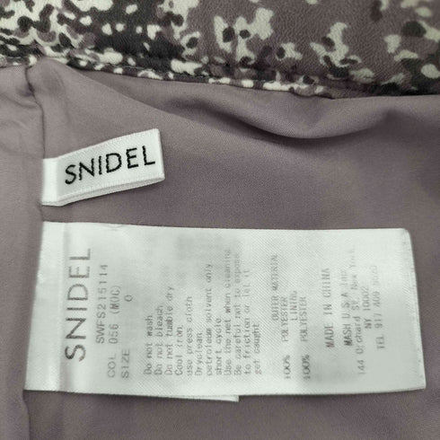 スナイデル snidel 2021年 バリエプリントランダムプリーツスカート レディース JPN:0