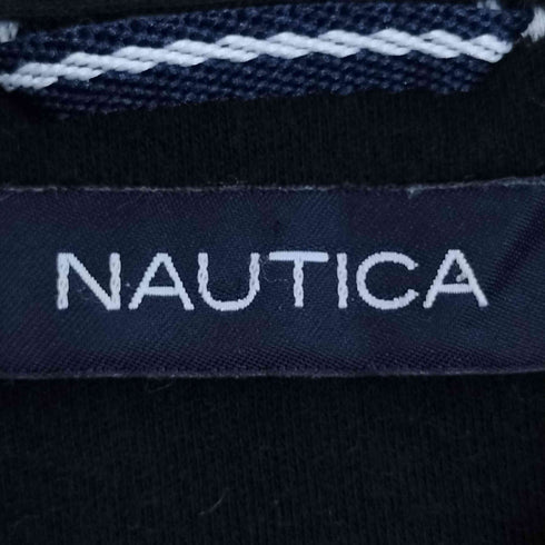 ノーティカ NAUTICA ロゴ刺繍 ボーダー ポロシャツ メンズ import:M