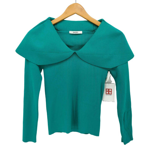 スナイデル snidel 23AW ビッグカラーニットプルオーバー レディース ONE SIZE