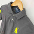 ポロバイラルフローレン Polo by RALPH LAUREN SLIM FIT ビッグポニー刺繍 鹿の子ポロシャツ メンズ import:M