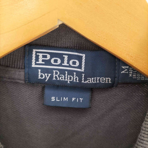 ポロバイラルフローレン Polo by RALPH LAUREN SLIM FIT ビッグポニー刺繍 鹿の子ポロシャツ メンズ import:M