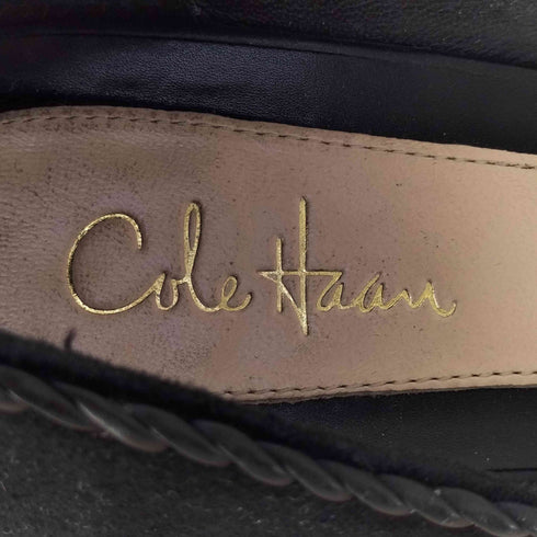 コールハーン COLE HAAN パイソン柄 ストラップ ヒールパンプス レディース 6½B