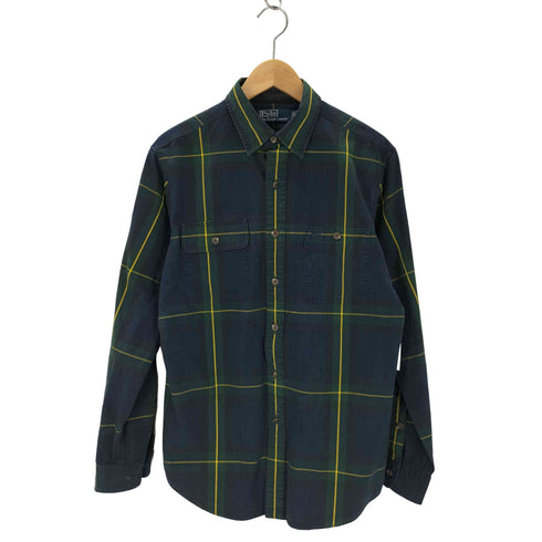 ポロバイラルフローレン Polo by RALPH LAUREN ブラックウォッチ L/Sチェックシャツ メンズ import:M