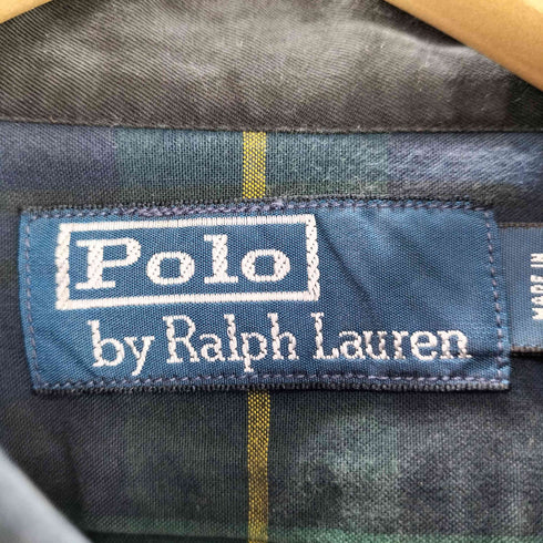 ポロバイラルフローレン Polo by RALPH LAUREN ブラックウォッチ L/Sチェックシャツ メンズ import:M