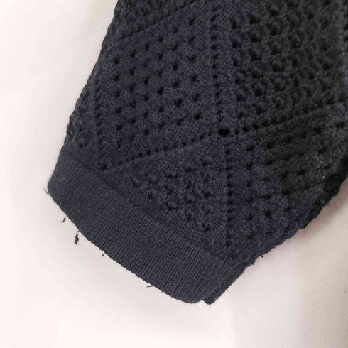 ザラ ZARA クロシェニットポロ メンズ US XL