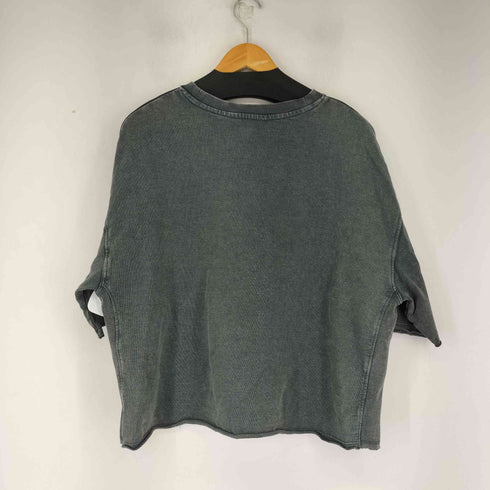 ザラ ZARA SHORT SLEEVE RIB PLUSH SWEATSHIRT レディース US L