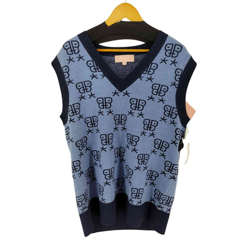 アベイシングエイプ A BATHING APE BAPY MONOGRAM KNIT VEST レディース import:XS