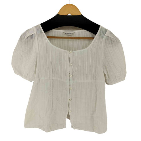STEP AROUND TUCK DETAIL PUFF BLOUSE レディース FREE