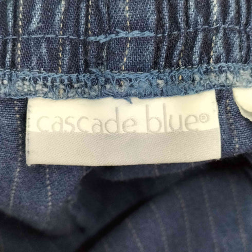 CASCADE BLUE ストライプ イージーパンツ メンズ 6 short