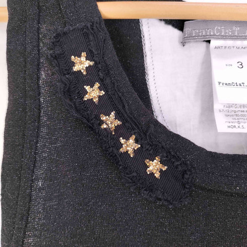 フランシストモークス FranCisT_MOR.K.S 星 装飾 ニット タンクトップ メンズ JPN:3