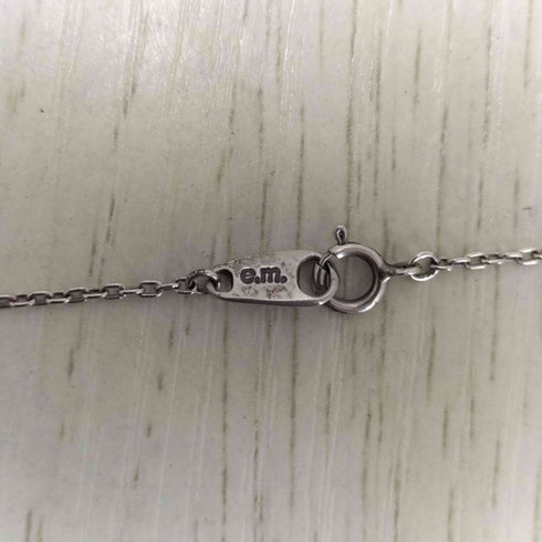 イーエム e.m. SILVER 刻印 クリアスターネックレス レディース