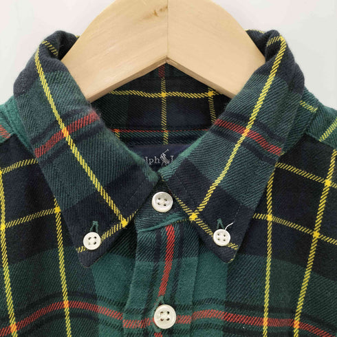 ラルフローレン RALPH LAUREN ポニー刺繍 チェック柄 ボタンダウン 長袖シャツ レディース JPN:L