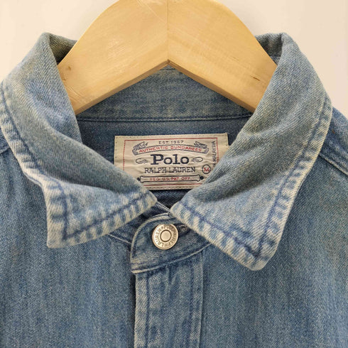 ポロラルフローレン POLO RALPH LAUREN 両胸ポケット コットン シャンブレーシャツ メンズ JPN:M